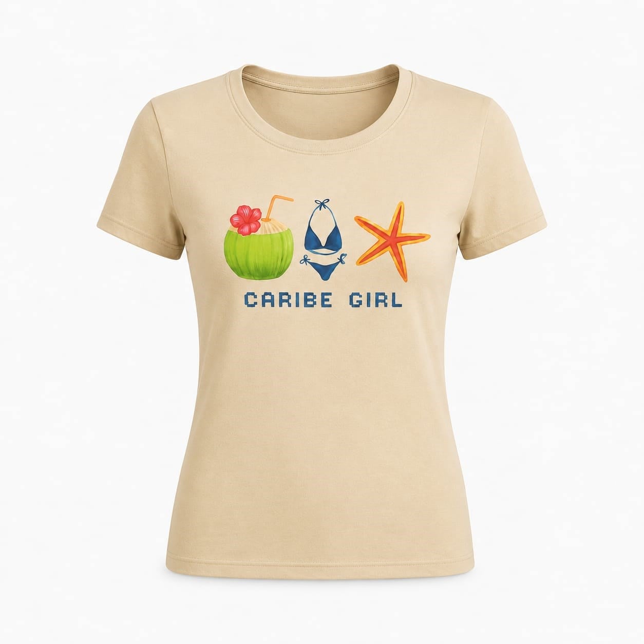 Cream Caribe Girl Tam Boy Bluz