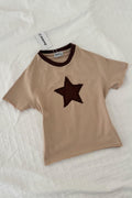 Cream Embroidery Star Bluz