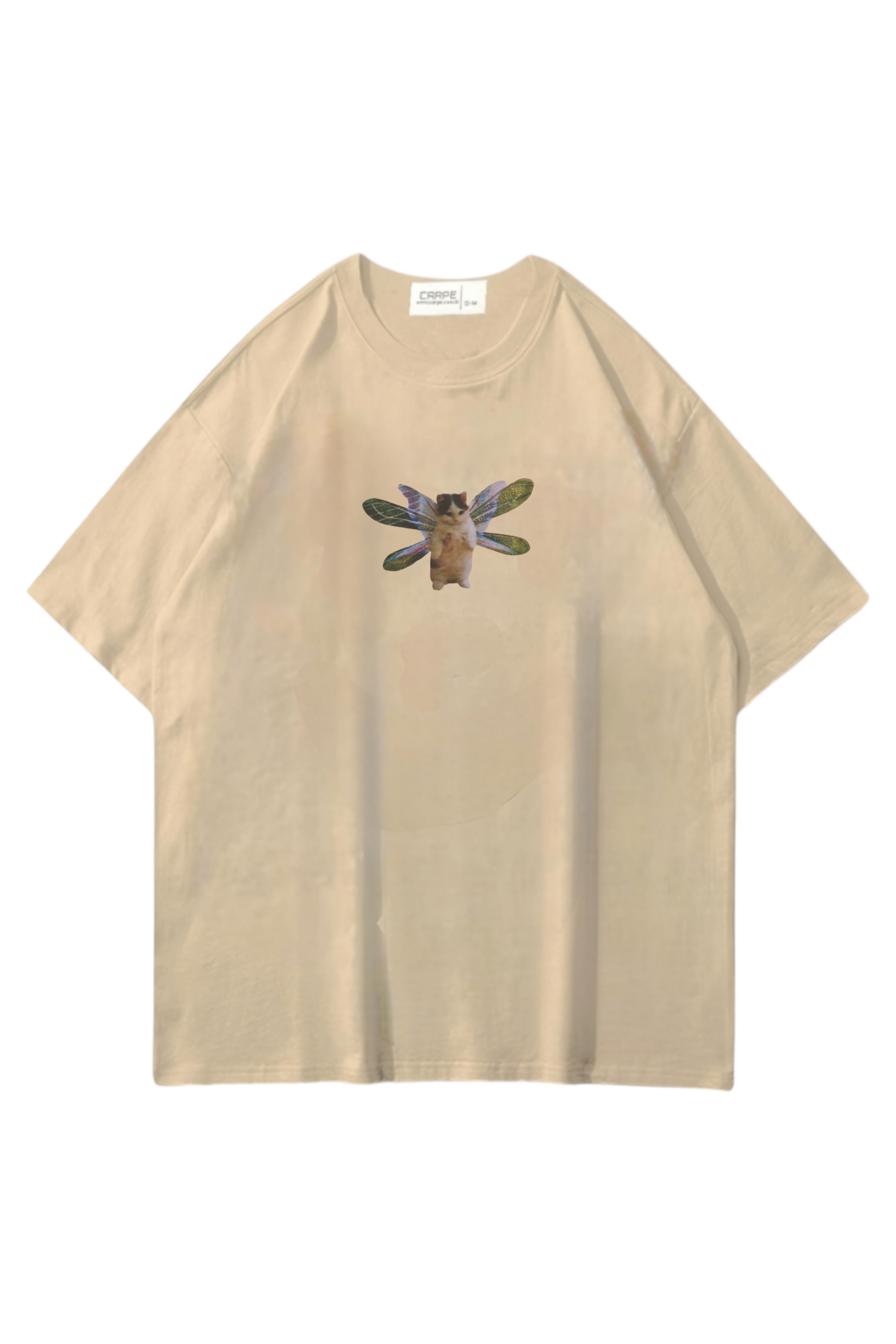 Cream Fariy Kitten Oversize T-shirt