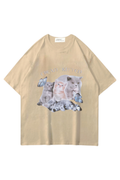 Cream Kitten Oversize T-shirt