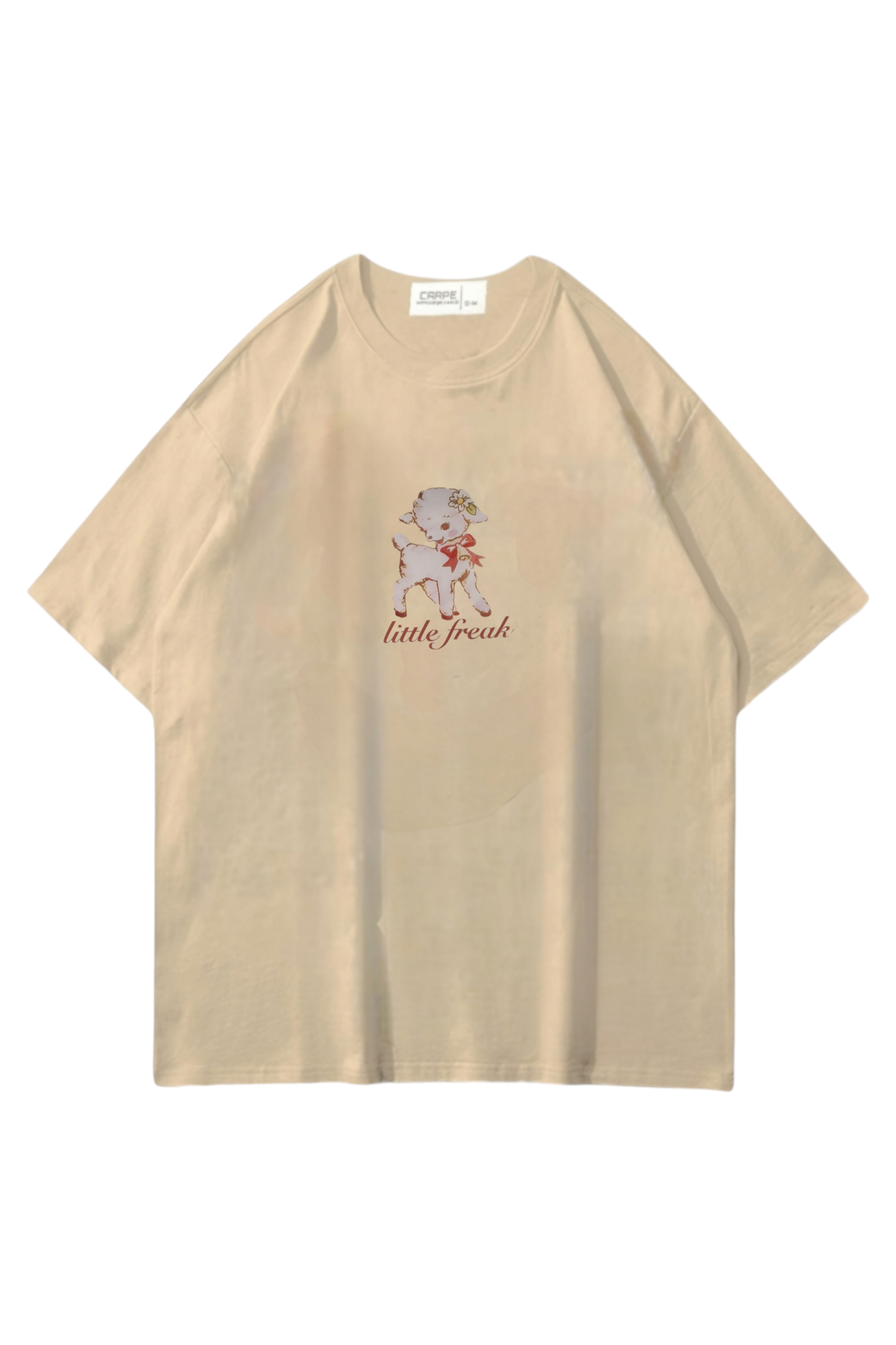 Cream Lamb Oversize T-shirt