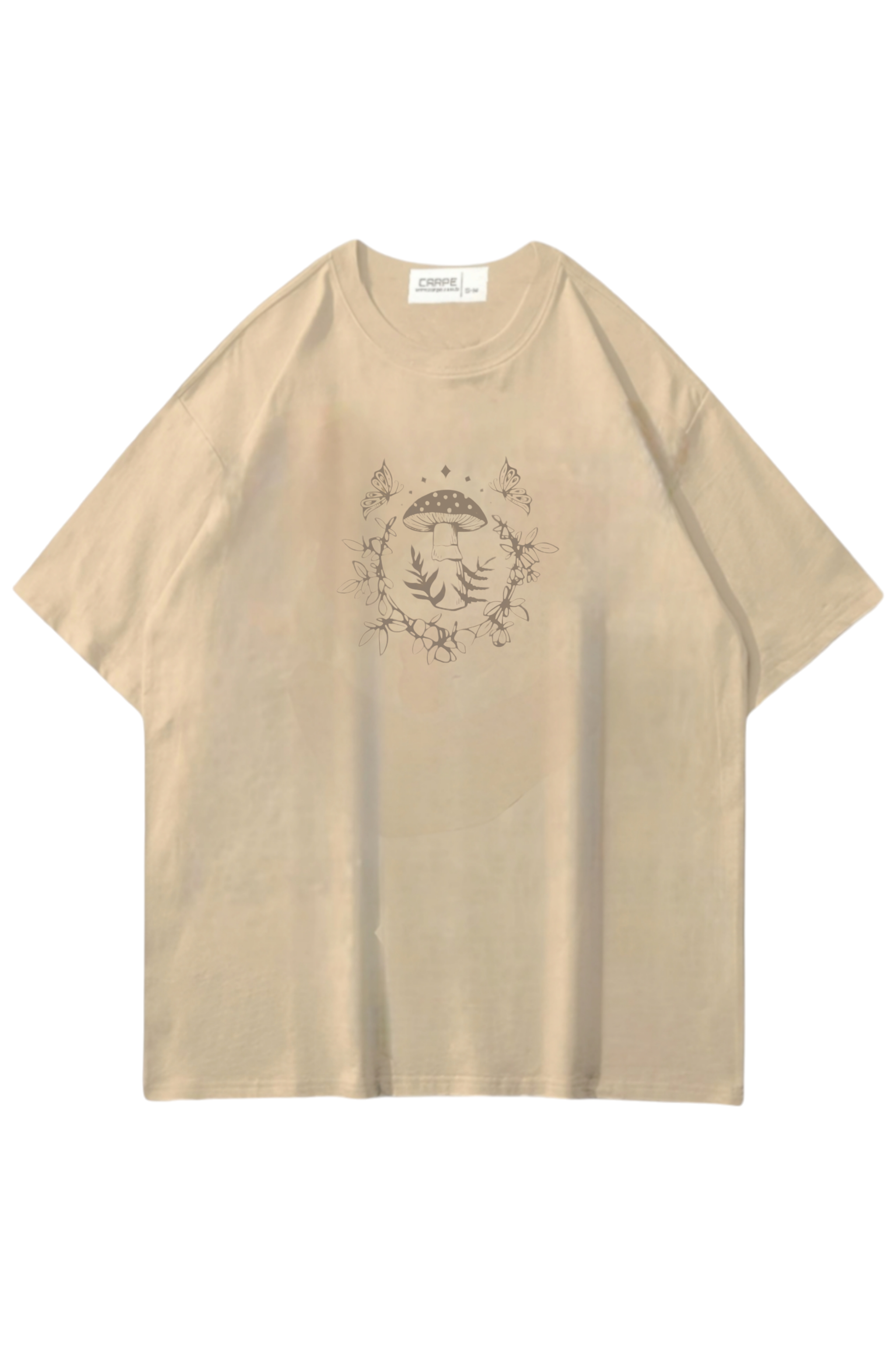 Cream Mushroom Oversize T-shirt