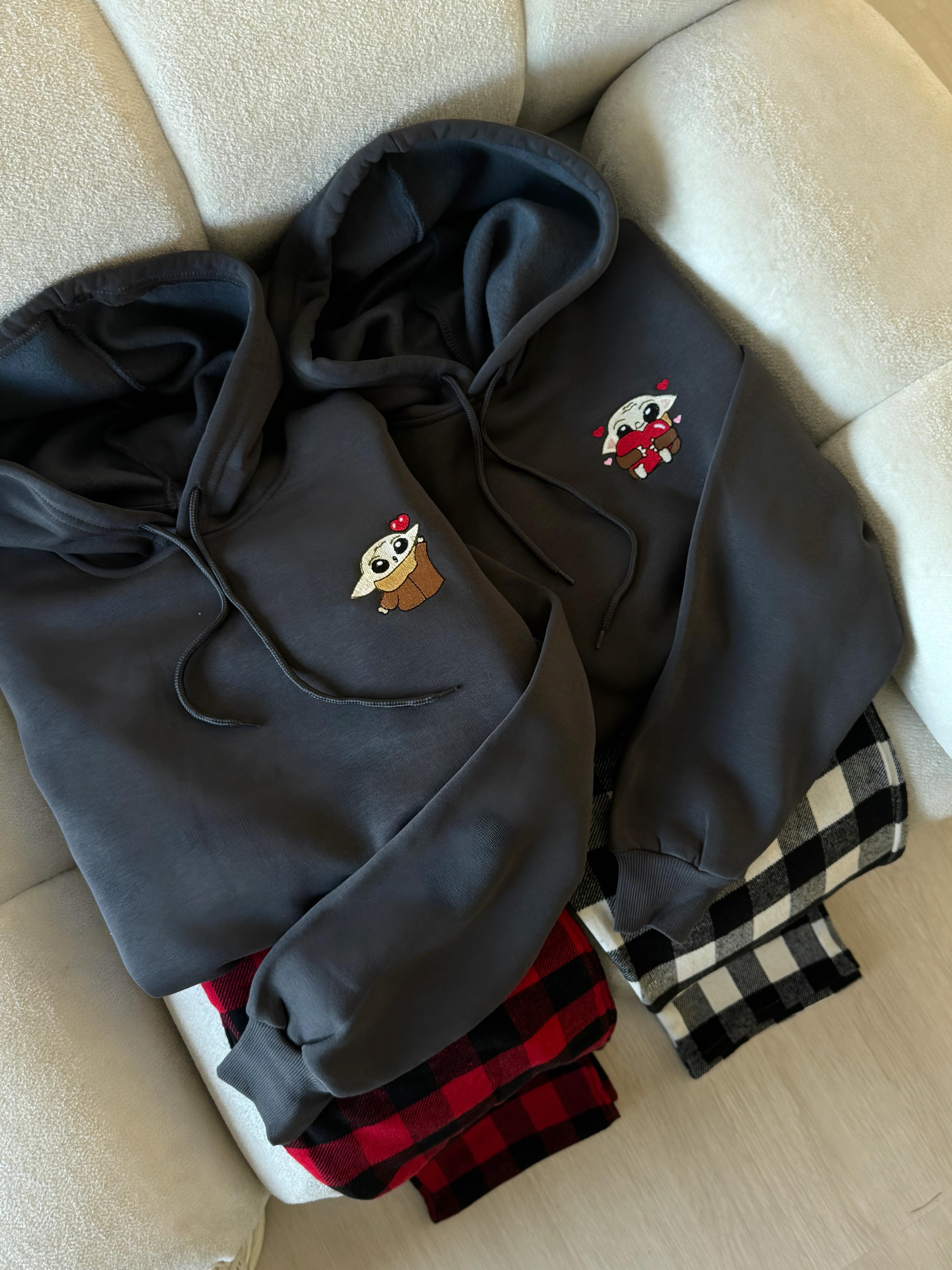 Cute Yoda 3 İplik Oversize Sweatshirt