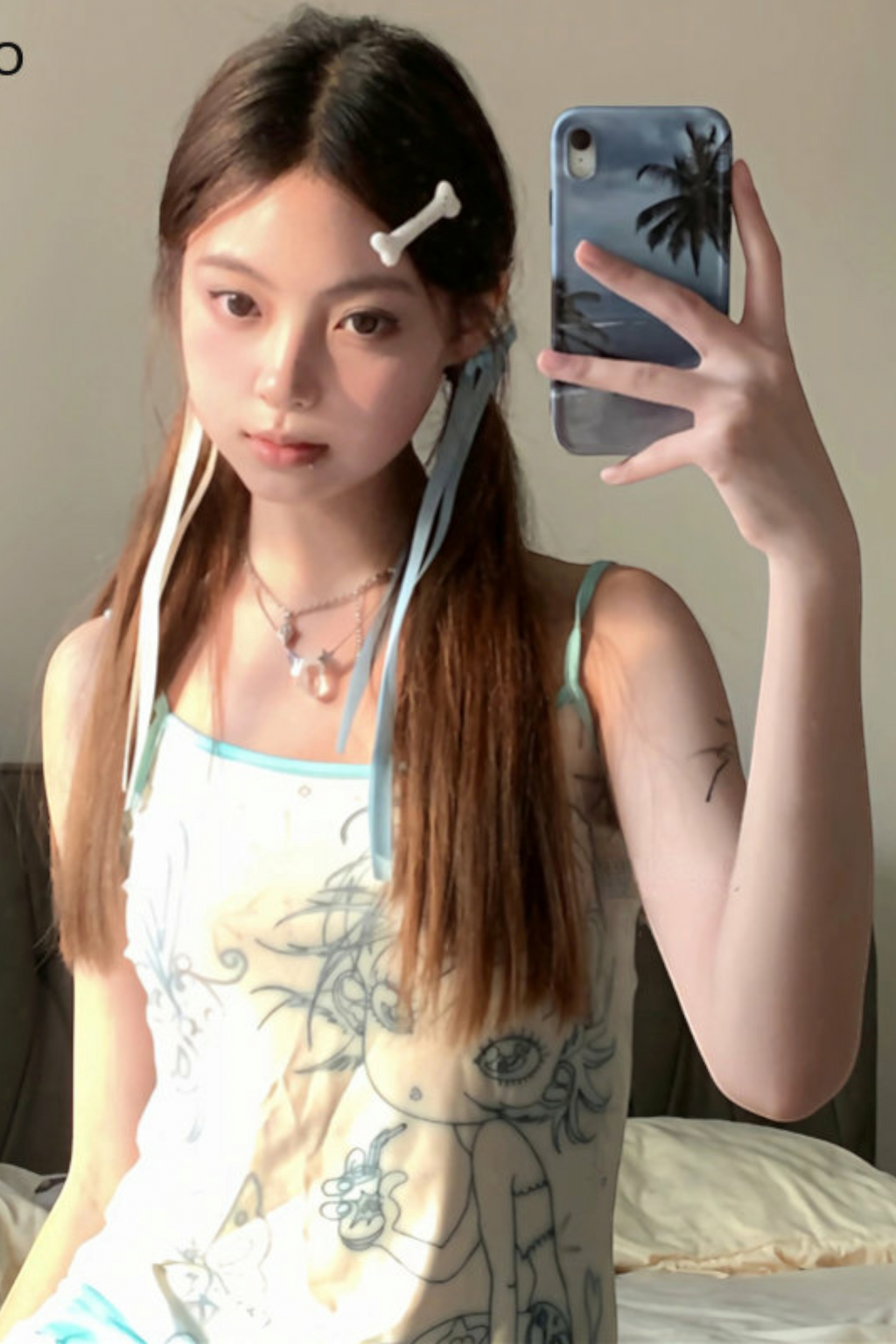 Cutie Star Girl Askılı Crop