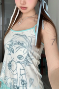 Cutie Star Girl Askılı Crop