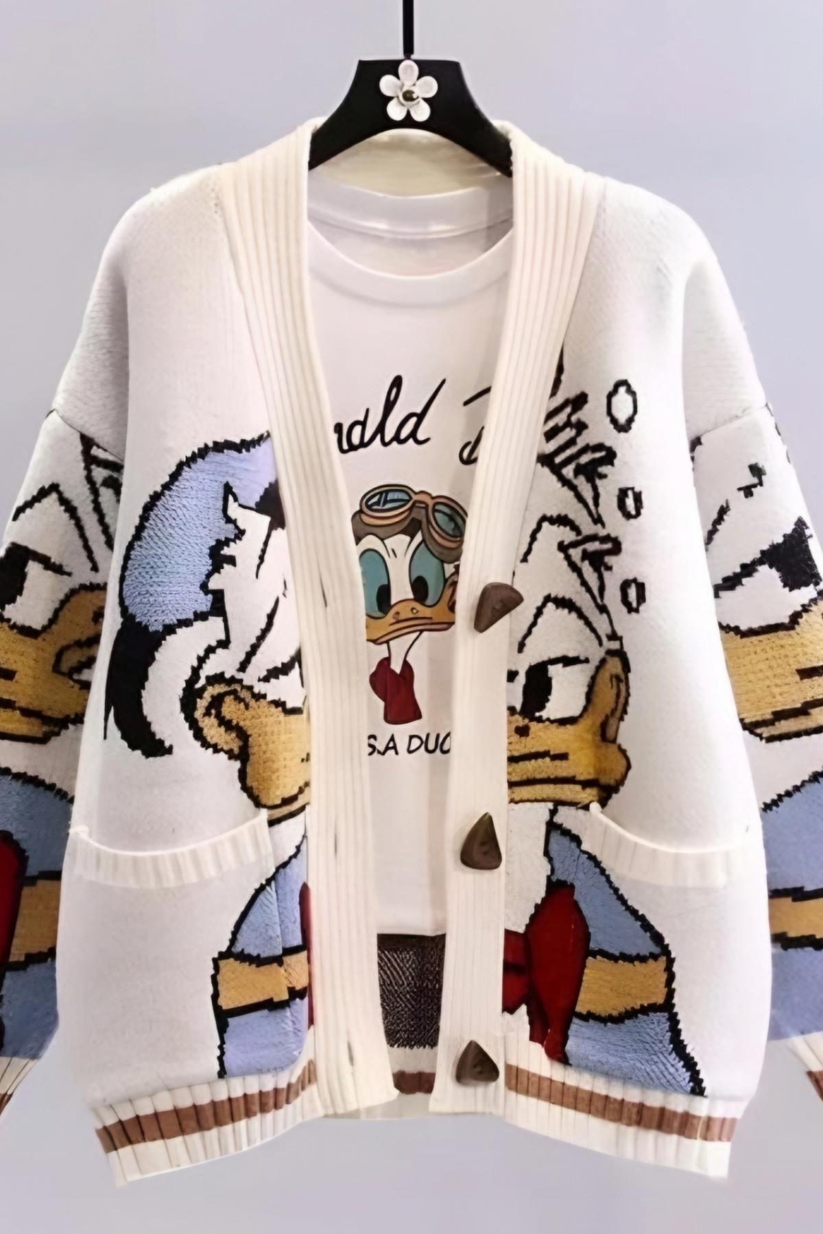 Daffy Oversize Kazak Hırka