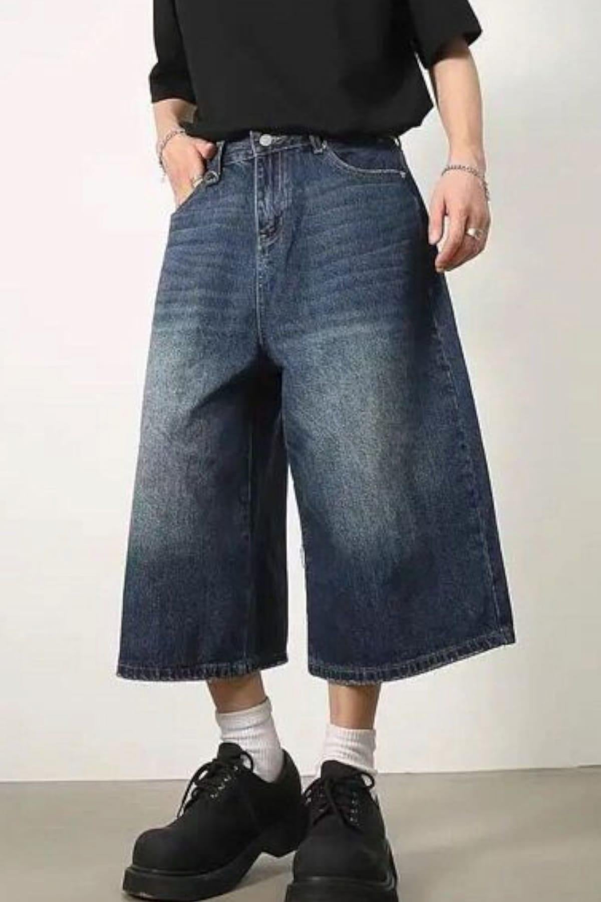 Dark Navy Blue Kısa Şort