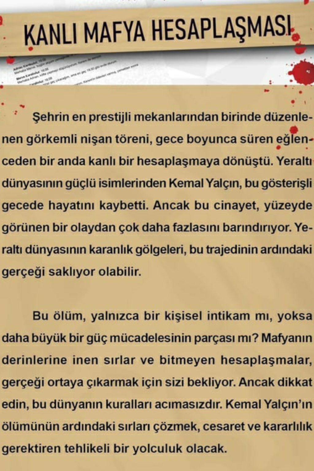 Dedektiflik Çözme Oyunu - Kanlı Mesafe Çalışması
