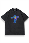 Degraded Portrait Oversize T-shirt