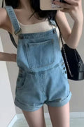 Denim Şort Salopet