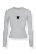 Dotted Star Uzun Kol Tam Boy Bluz