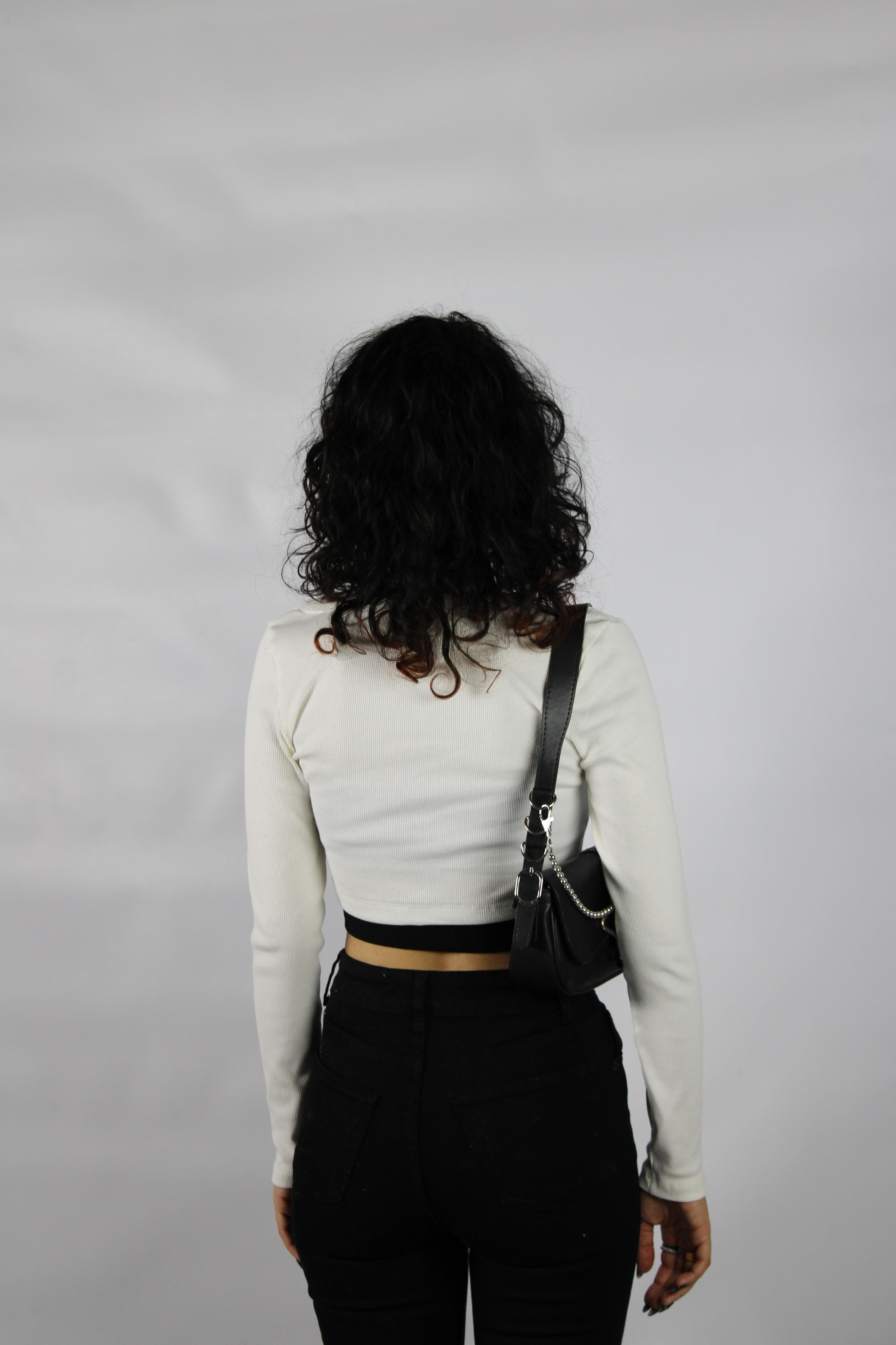 Double Layered White Bluz