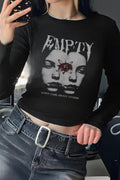 Empty Uzun Kol Tam Boy Bluz