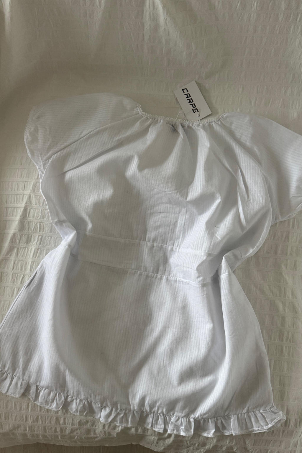 Fırfır Detaylı Crop T-shirt