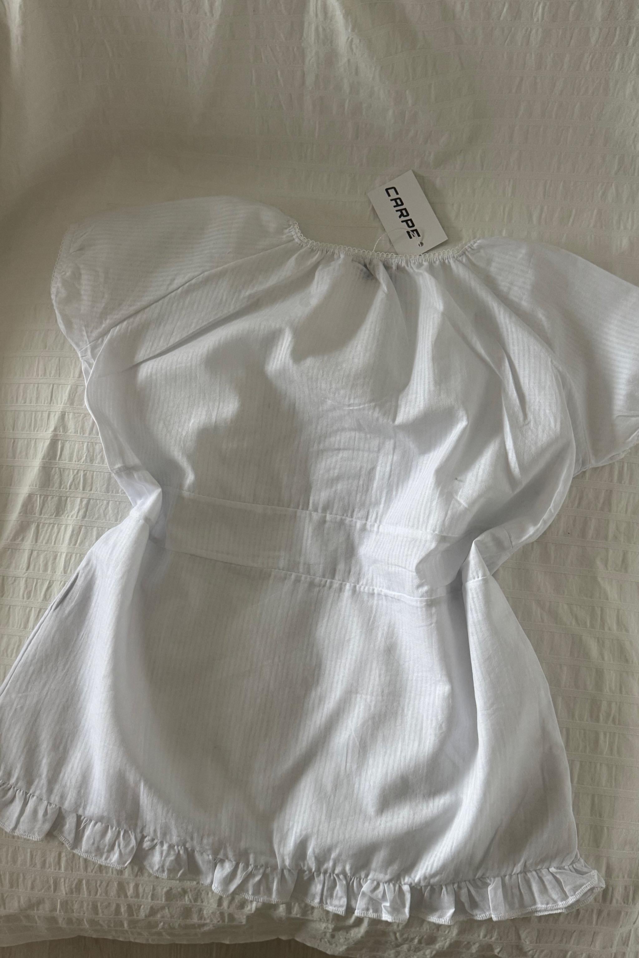 Fırfır Detaylı Crop T-shirt