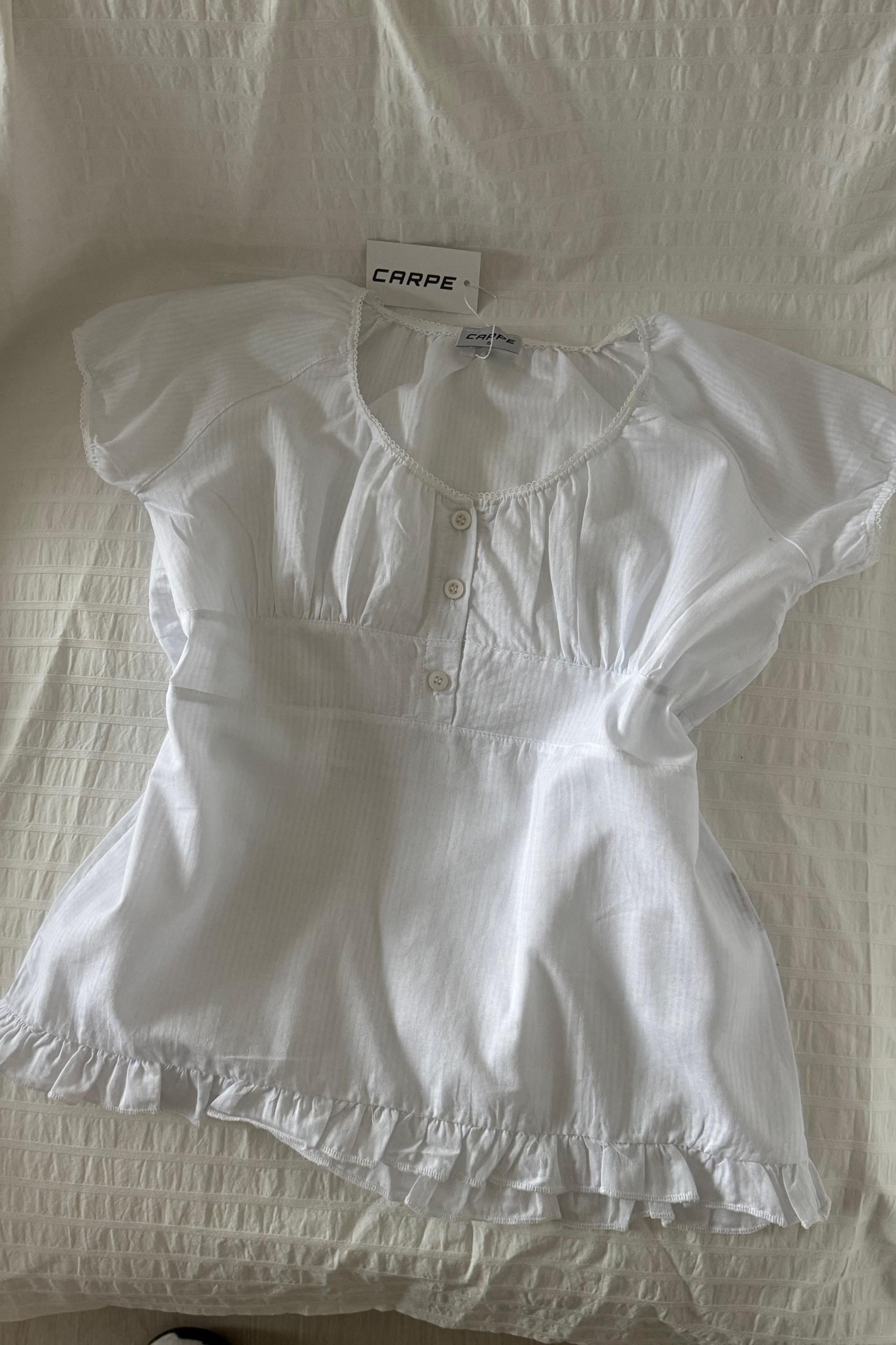 Fırfır Detaylı Crop T-shirt