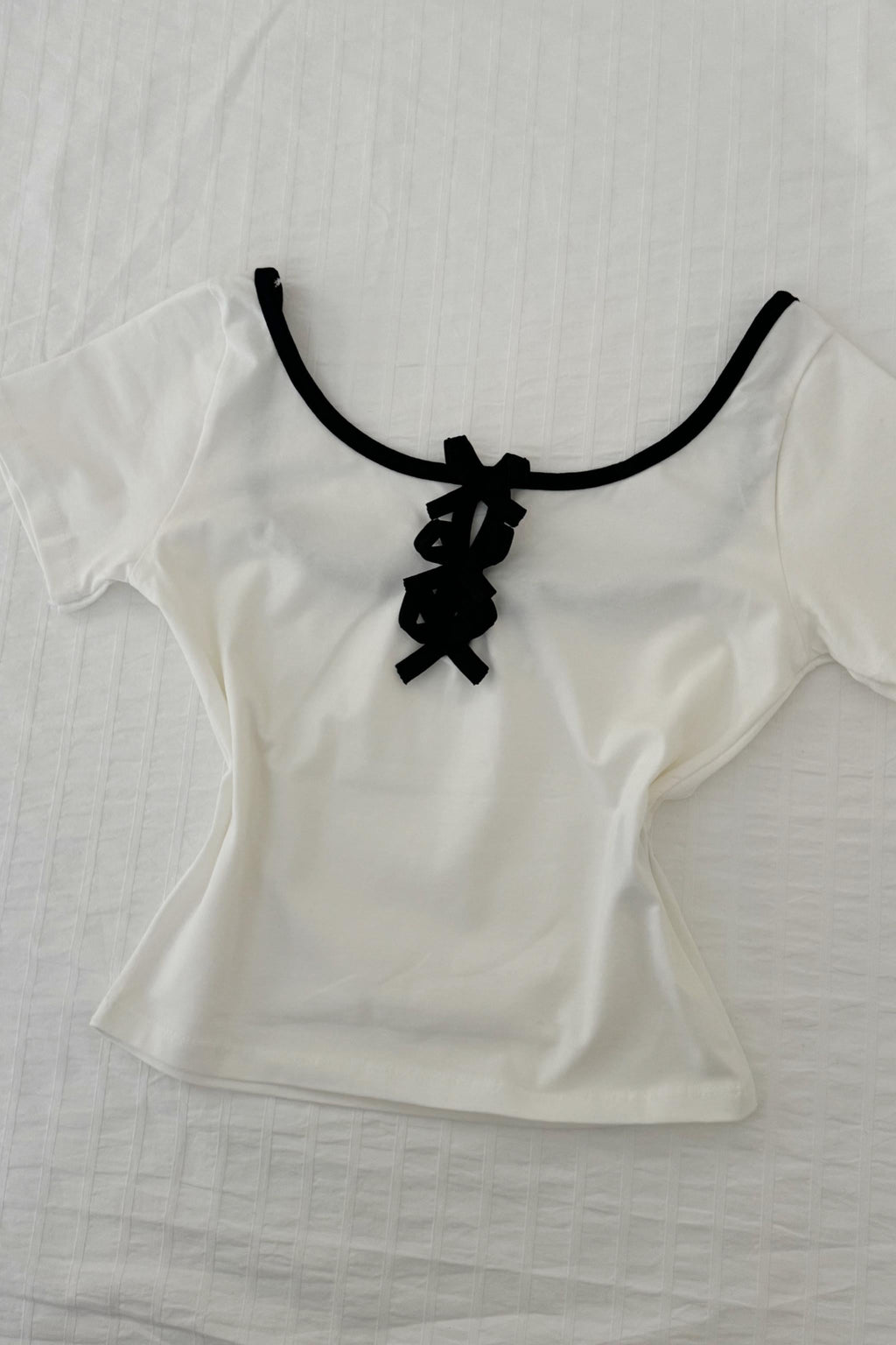 Fiyonklu Sırt Bağcıklı Crop
