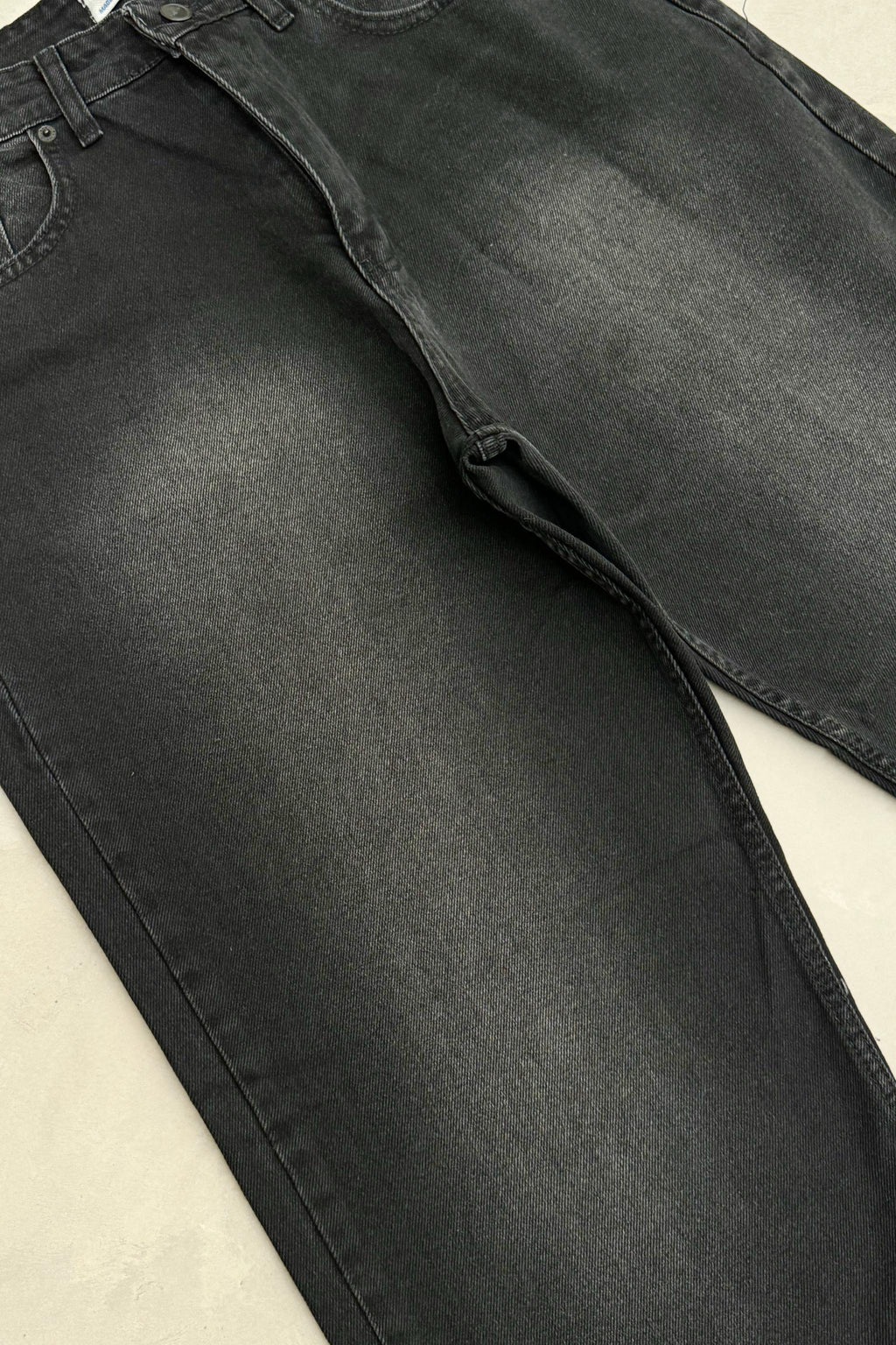 Füme Denim Salaş Big Size Pantolon