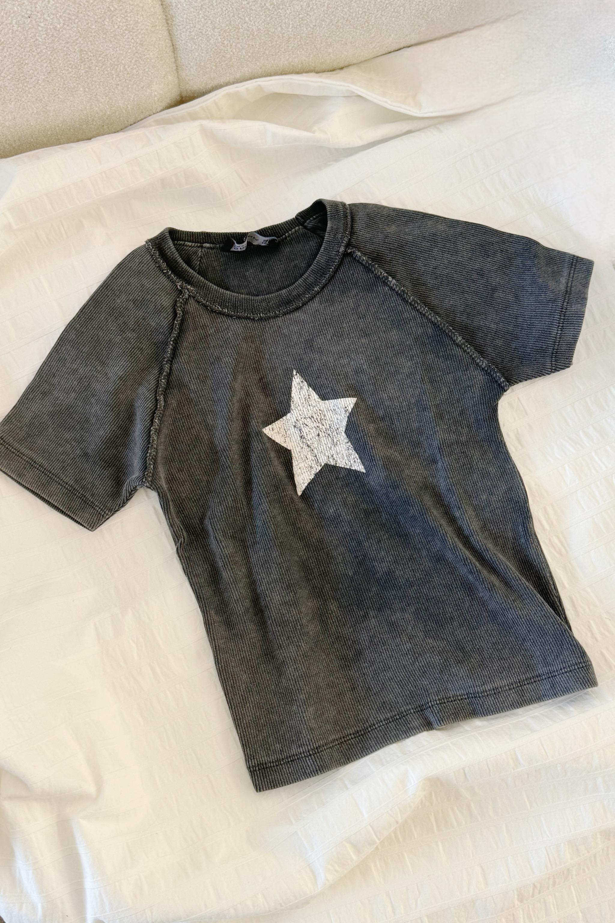 Füme Yıkamalı Star Girl Crop