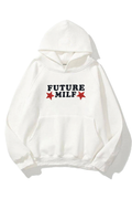 Future Milf 3 iplik Beyaz Oversize Sweatshirt