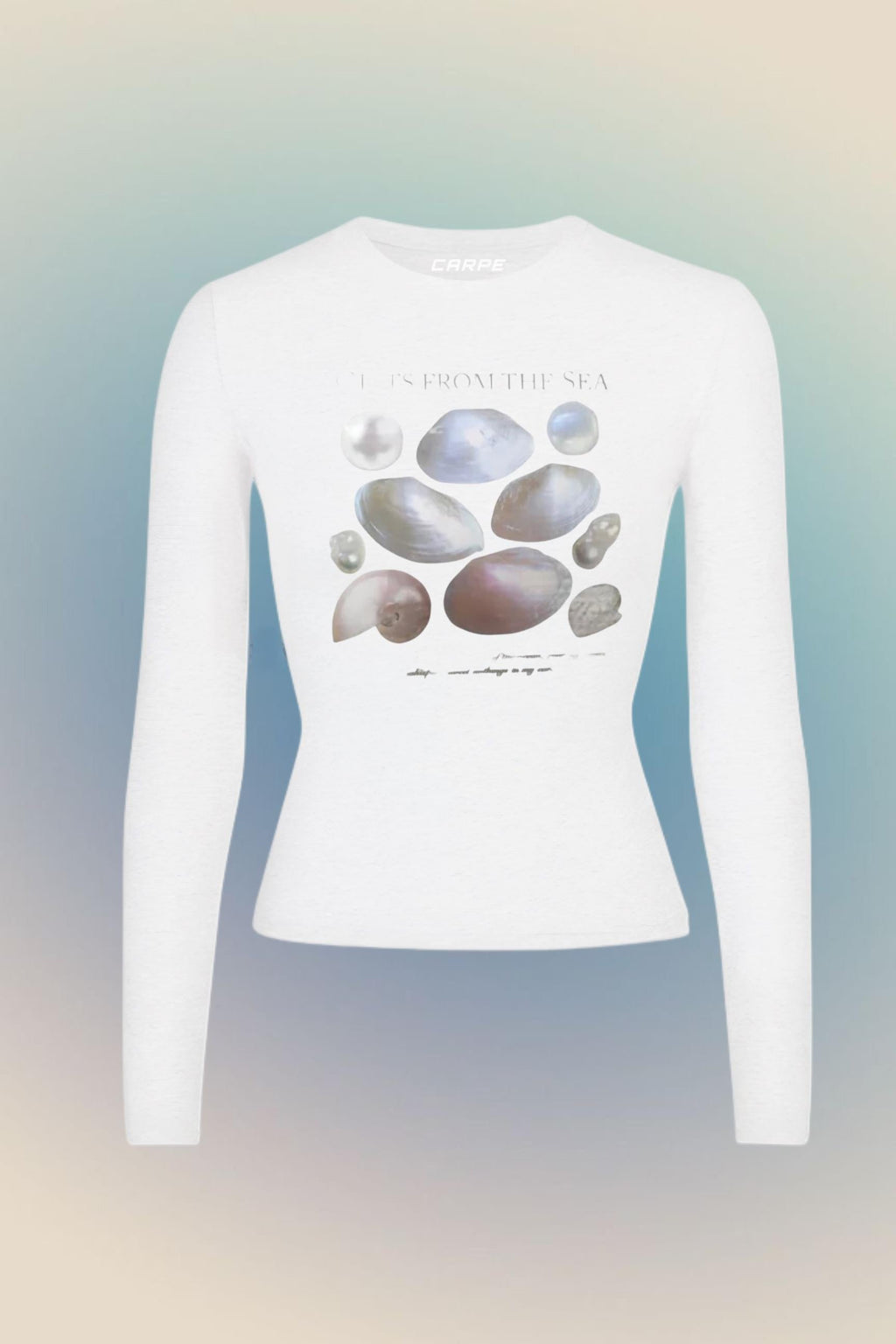 Gift Sea Shell Uzun Kol Tam Boy Bluz