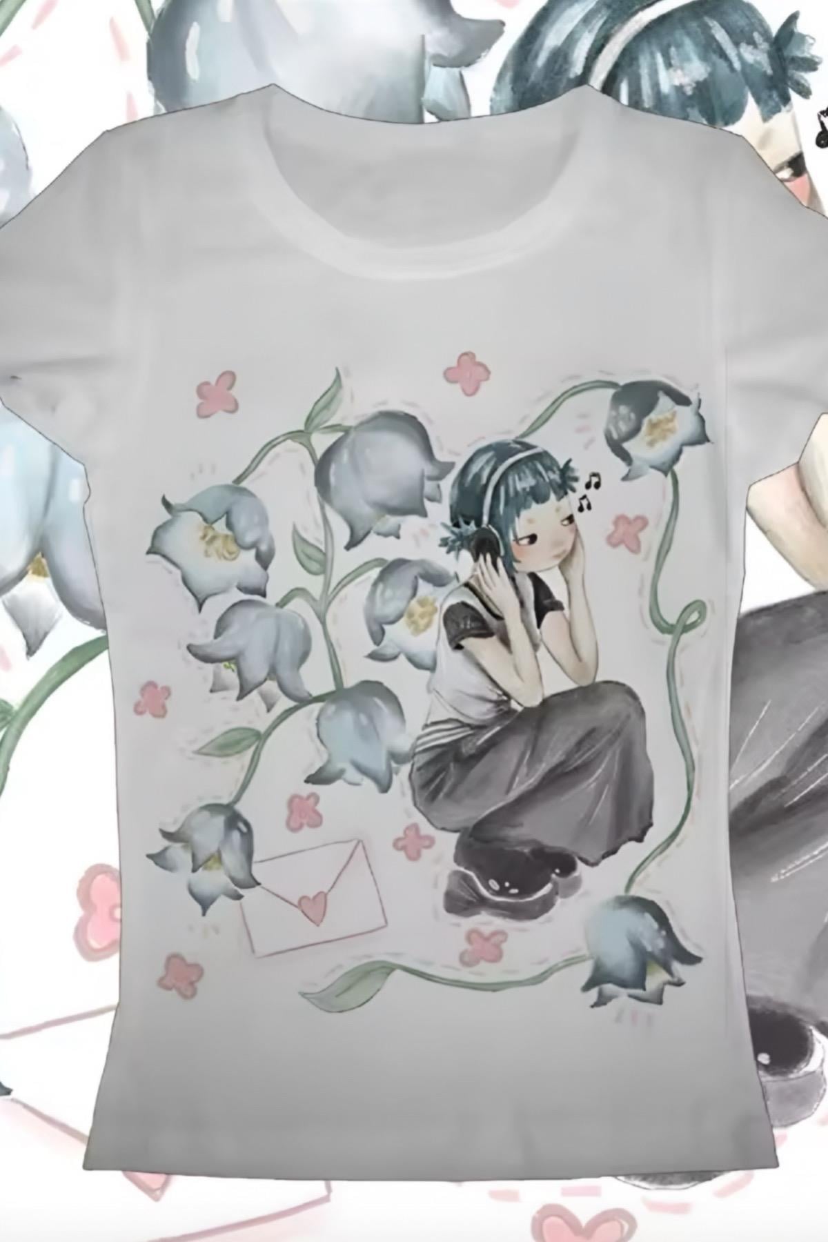 Girl İn Flowers Bluz