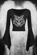 Gothıc Butterfly Spanish Arm Bluz