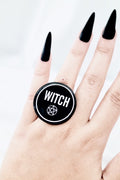 Gothic Witch Pentgagram Yüzük