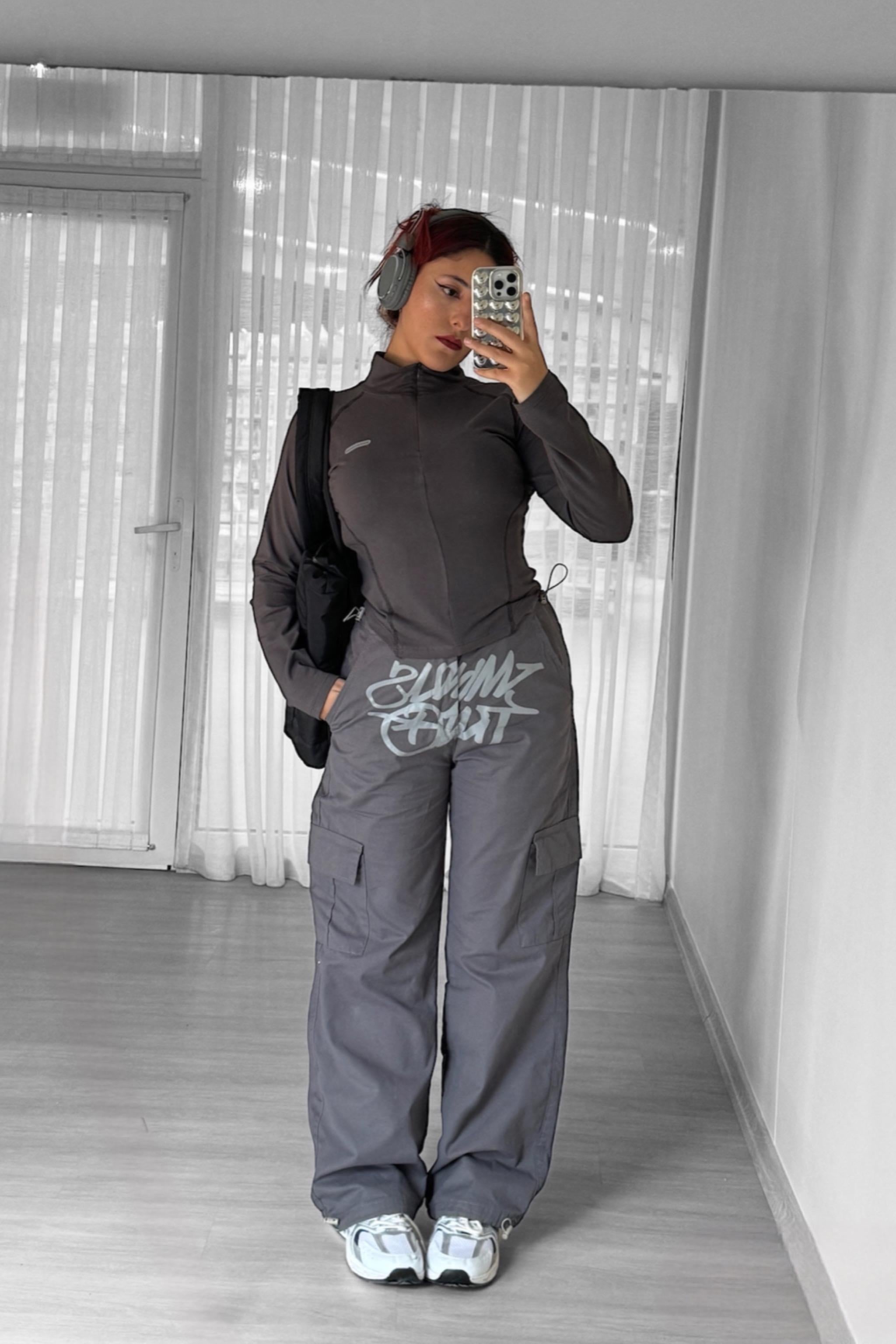 Gray Vien Kargo Cep Pantolon
