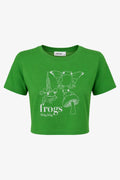 Green Frog Crop T-shirt