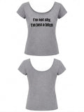 Grey Just A Bitch Tam Boy Bluz