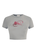 Grey Pink Crop
