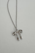 Grey Ribbon Kolye