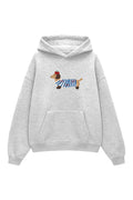 Gri Dog 3 İplik Oversize Sweatshirt