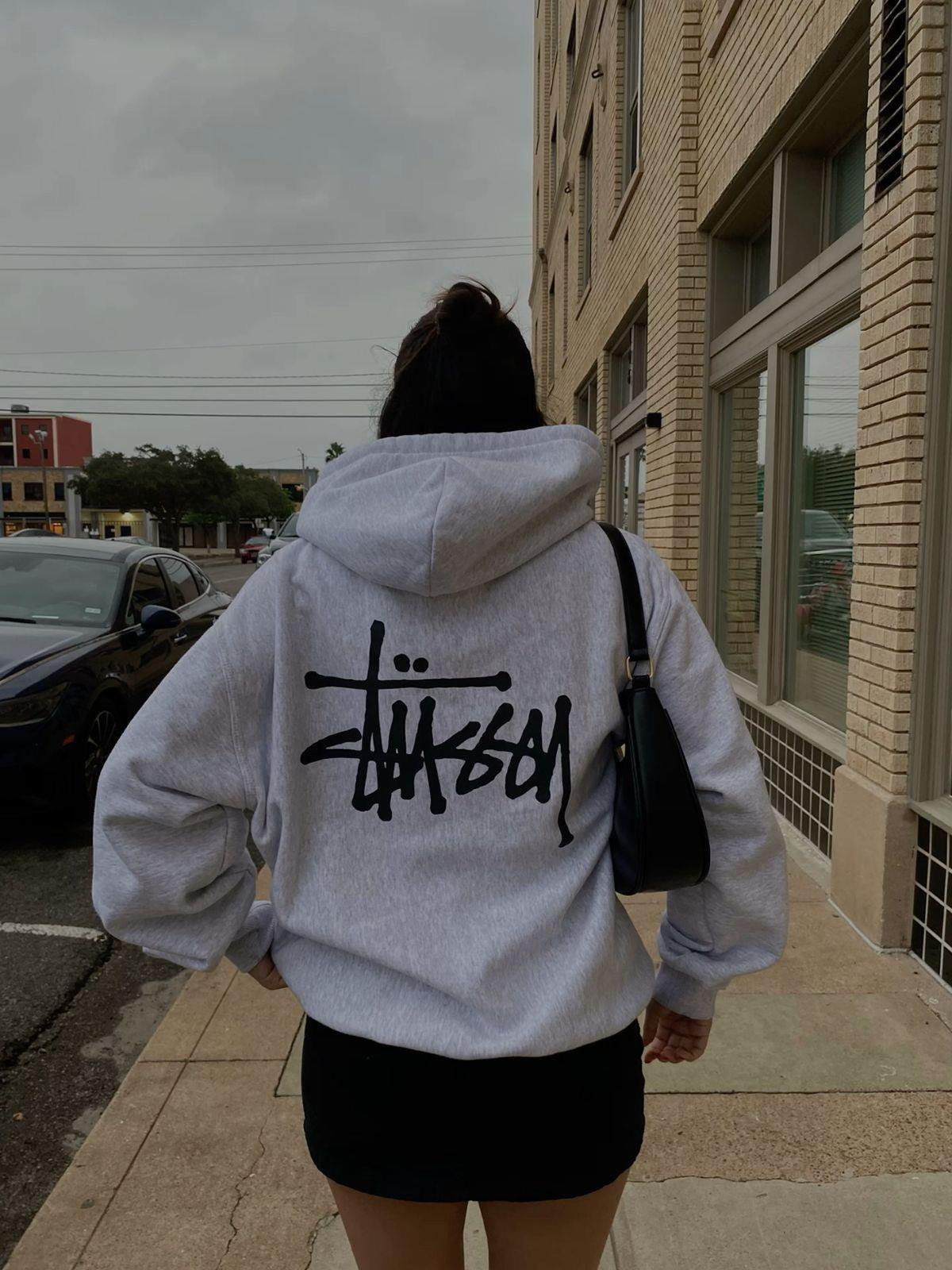 Gri Graffiti Logo 3 İplik Oversize Sweatshirt
