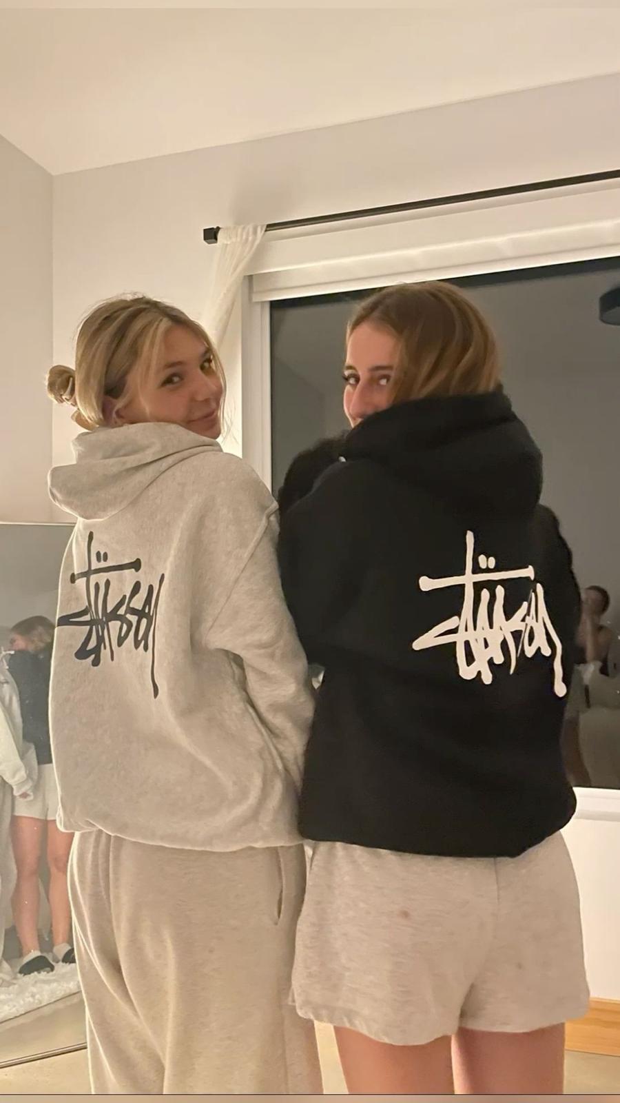 Gri Graffiti Logo 3 İplik Oversize Sweatshirt