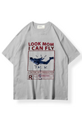 Gri Look Mom Oversize T-shirt