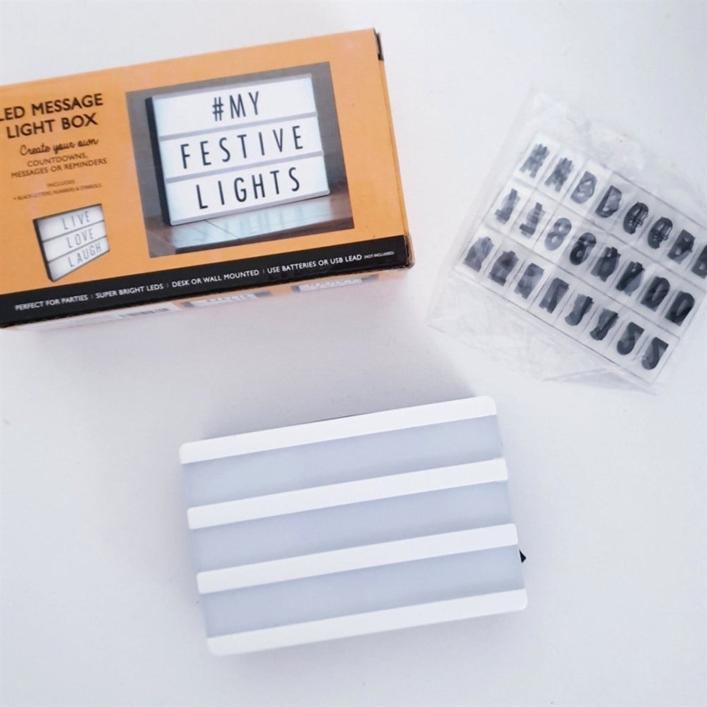 Harfli Işık Dekoratif Led Light Box