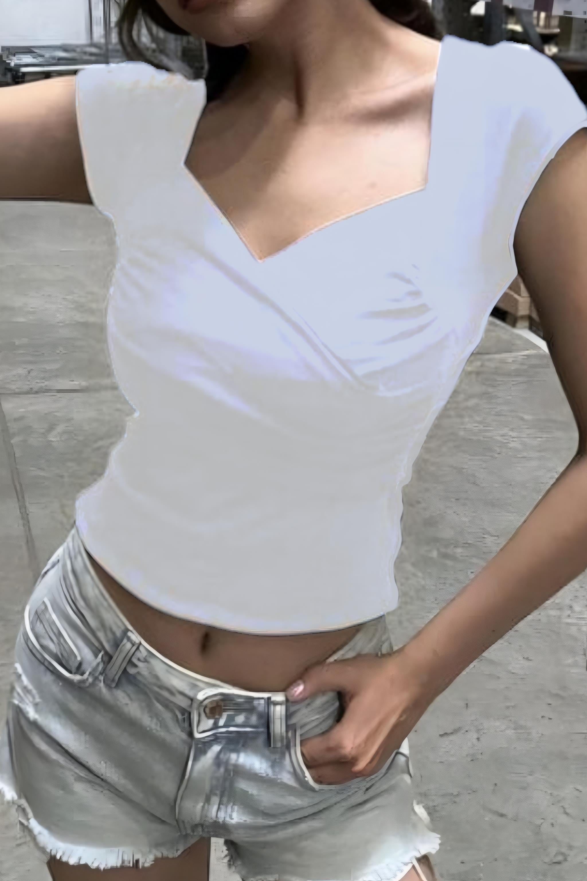 Heart Collar White Bluz