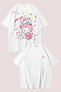 Heart Pınk Gırl Oversize T-shirt