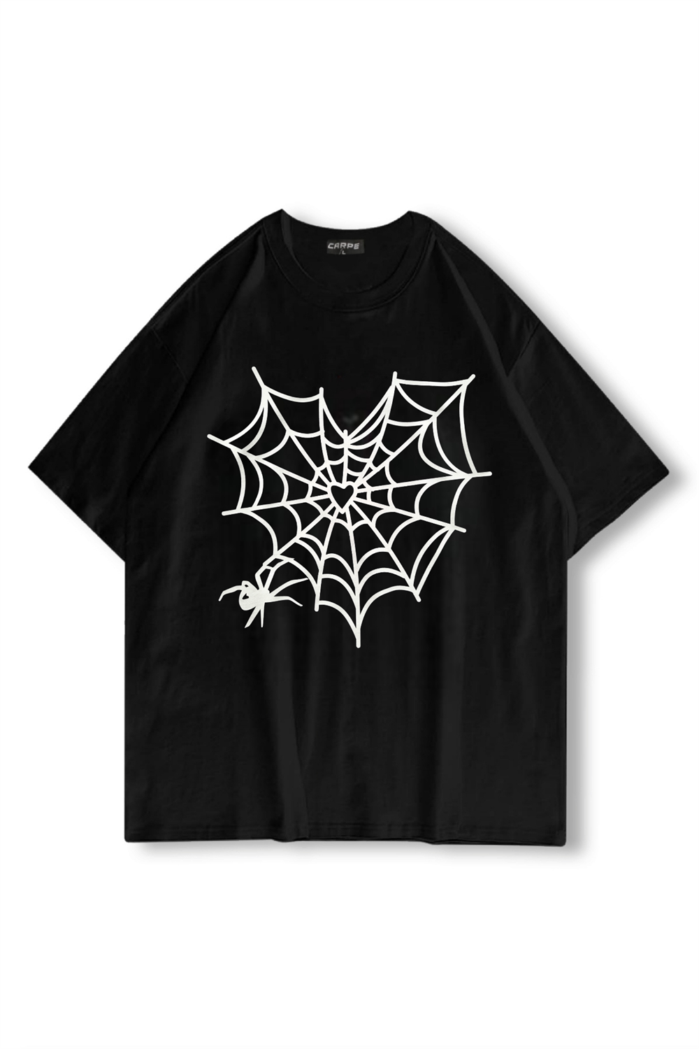 Heart Spider Web Oversize T-shirt