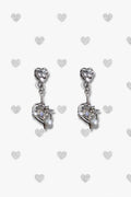 Heart Stone Pearl Küpe
