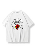 Hellfire Club Beyaz Oversize T-shirt