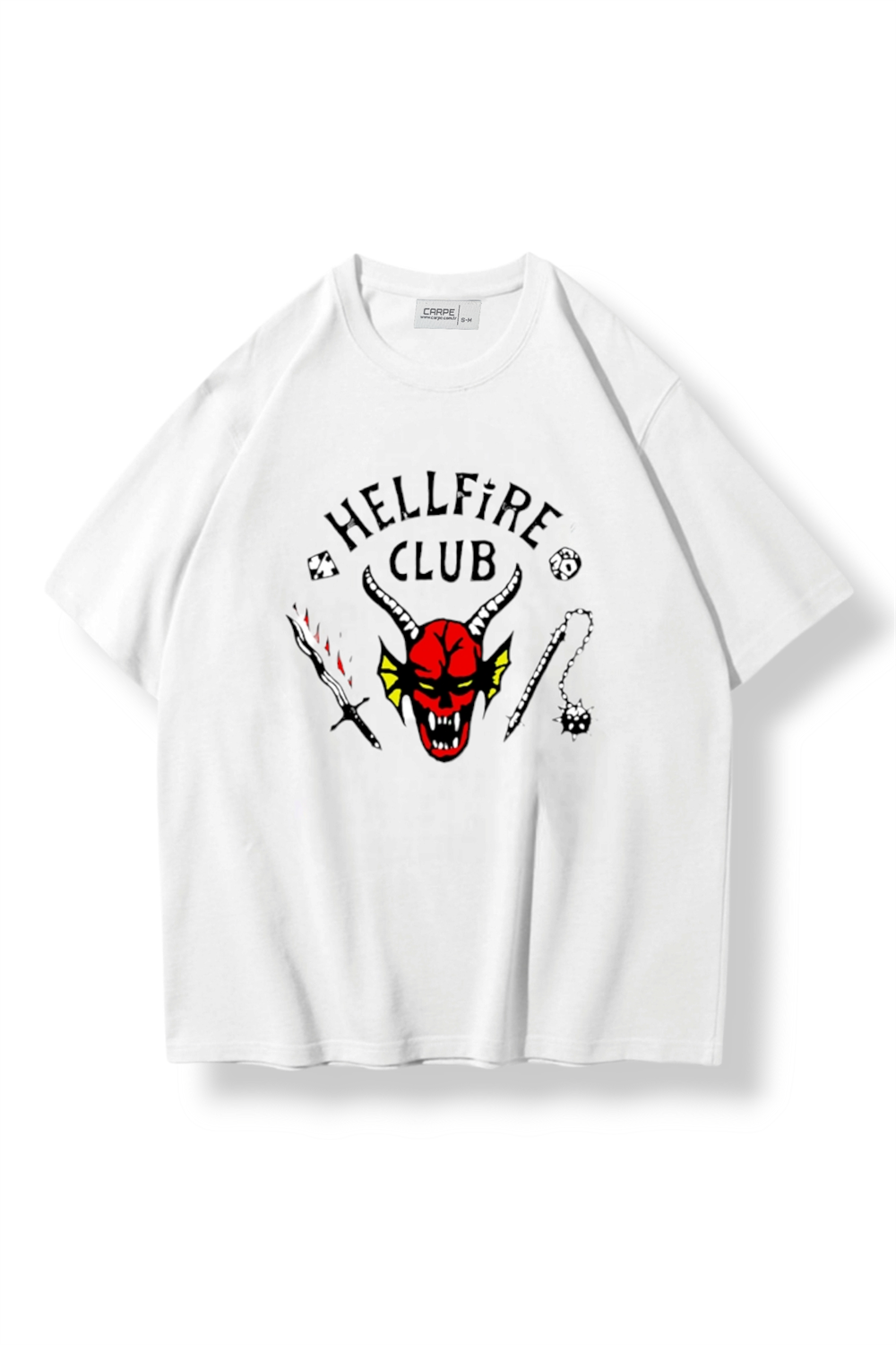 Hellfire Club Beyaz Oversize T-shirt