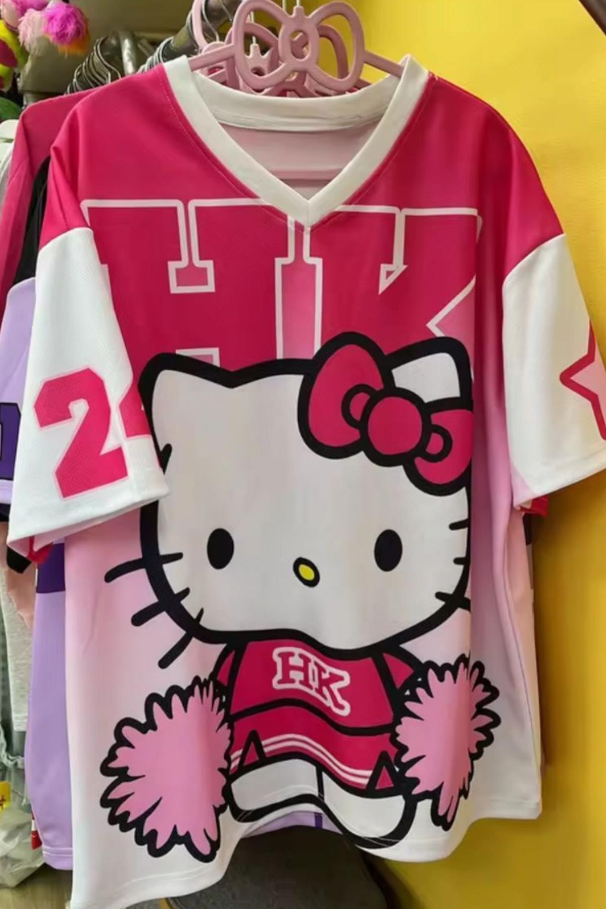 HK Kitty Jersey T-shirt