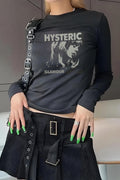 Hysterıc Uzun Kol Tam Boy Bluz