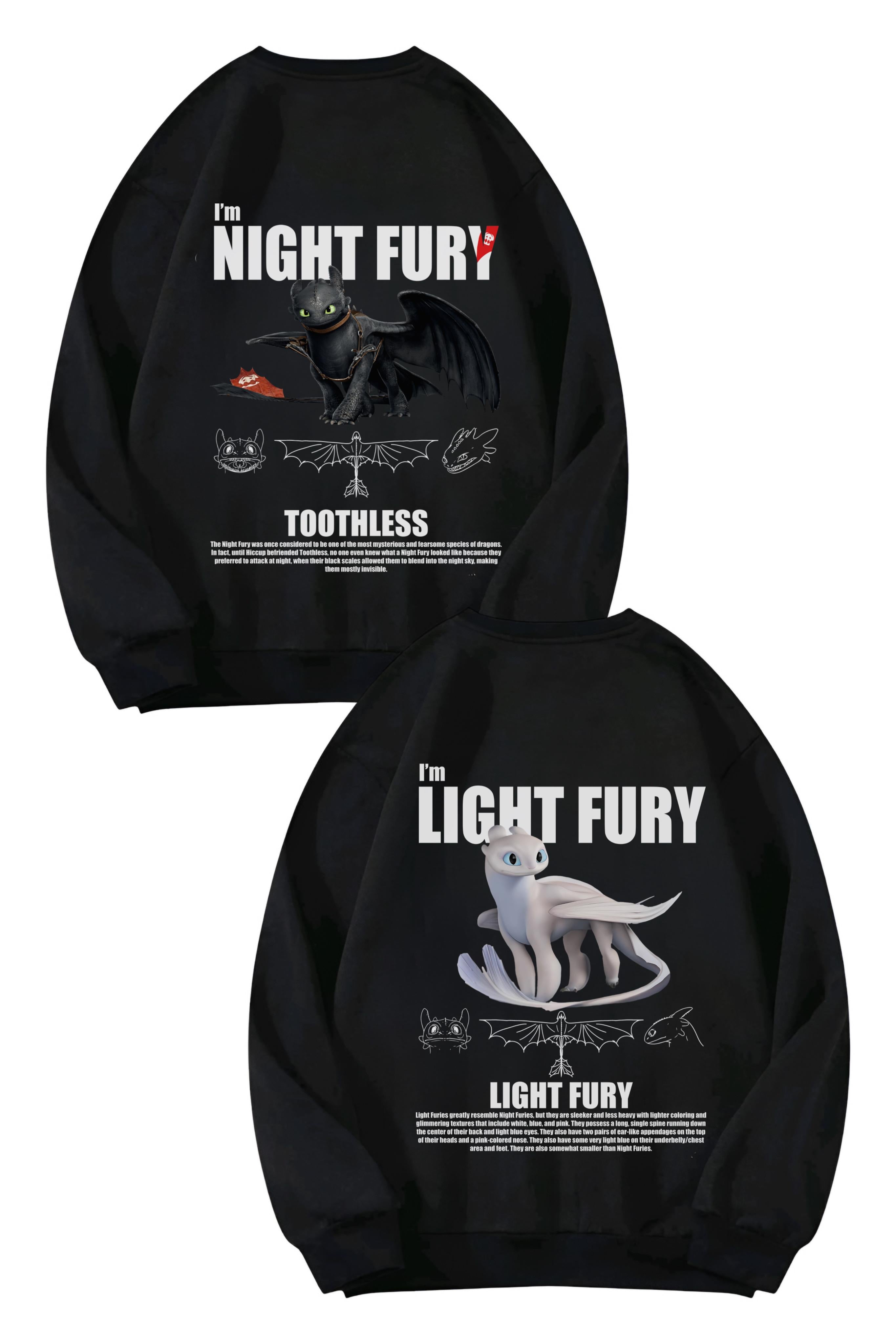 I-m Night Fury Oversize Sweatshirt
