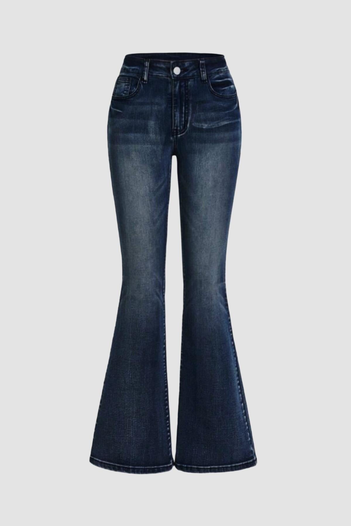 İspanyol Paça Denim Pantolon