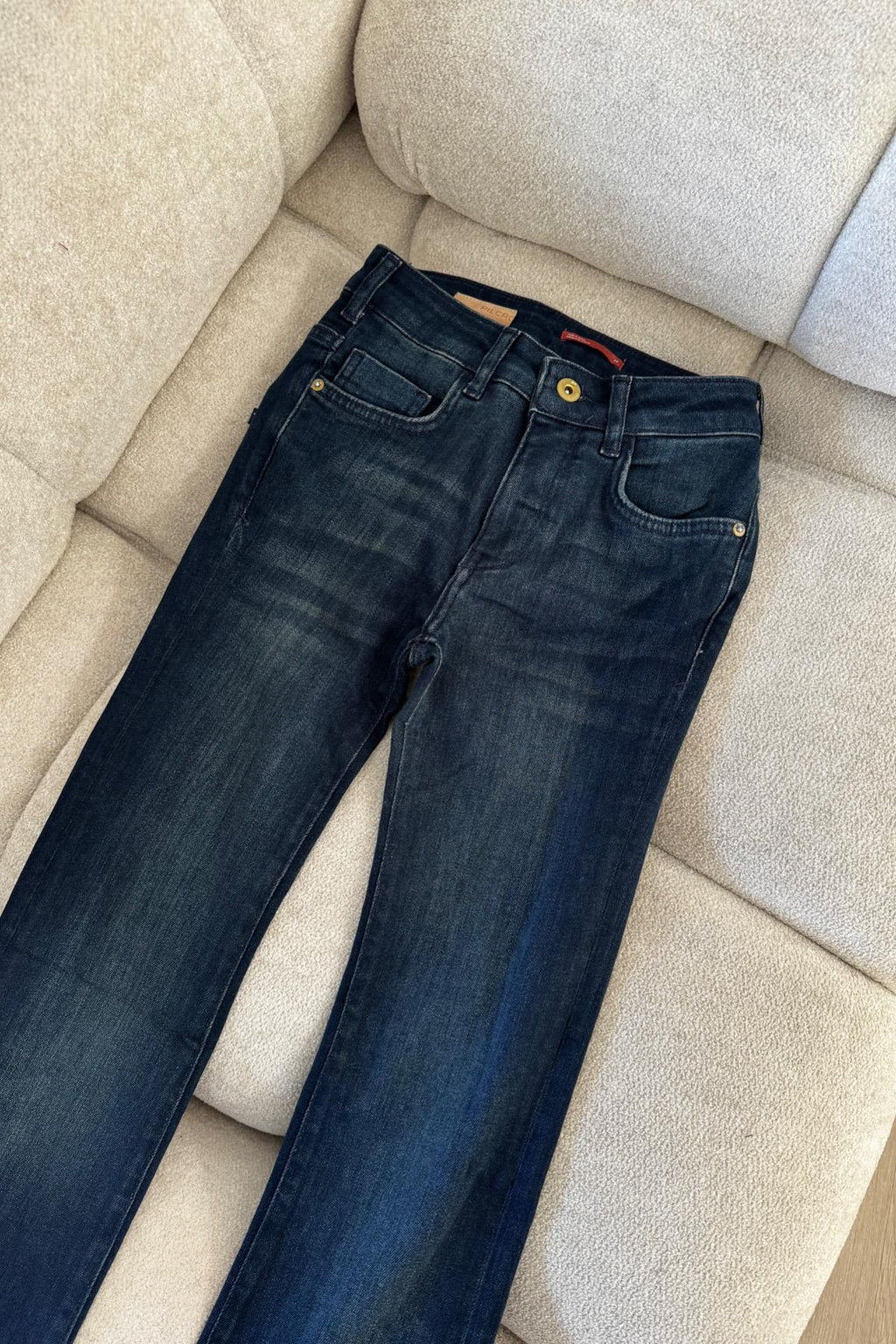 İspanyol Paça Denim Pantolon