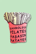 Kahrolsun Pilates Yaşasın Patates Büyük Boy Yastık
